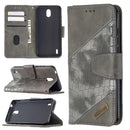 For Nokia 1.3 Matching Color Crocodile Texture Horizontal Flip PU Leather Case with Wallet & Holder & Card Slots(Grey)