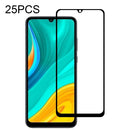 For Huawei Enjoy 10e 25 PCS Full Glue Full Screen Tempered Glass Film