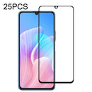 For Huawei Enjoy Z 2020 25 PCS Full Glue Full Screen Tempered Glass Film