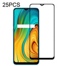 For OPPO Realme C3i 25 PCS Full Glue Full Screen Tempered Glass Film