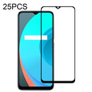For OPPO Realme C11 25 PCS Full Glue Full Screen Tempered Glass Film