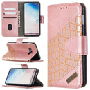 For Samsung Galaxy S10e Matching Color Crocodile Texture Horizontal Flip PU Leather Case with Wallet & Holder & Card Slots(Rose Gold)