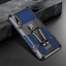For Samsung Galaxy A70 Machine Armor Warrior Shockproof PC + TPU Protective Case(Royal Blue)