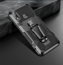 For Xiaomi Redmi Note 7 Machine Armor Warrior Shockproof PC + TPU Protective Case(Black)