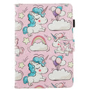 For Amazon Kindle Fire HD 8 (2020) 3D Painted Flat Leather Case with Card Slot & Wallet & Holder & Sleep / Wake-up Function(Pink Pony)
