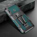 For Vivo Y17 Machine Armor Warrior Shockproof PC + TPU Protective Case(Army Green)