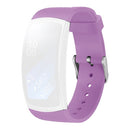 For Samsung Galaxy Gear Fit2 3D Textured Silicone TPU Strap(Light Purple)
