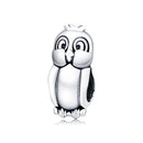 S925 Sterling Silver Pattern Cute Bird Beads DIY Bracelet Beaded