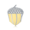 S925 Sterling Silver Pendant Pine Cones Beads DIY Bracelet Necklace Accessories
