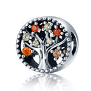 S925 Sterling Silver Autumn Fruit Beads DIY Bracelet Necklace Accessories