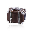 S925 Pure Bank Luggage Box Silver Beads DIY Bracelet Accessories