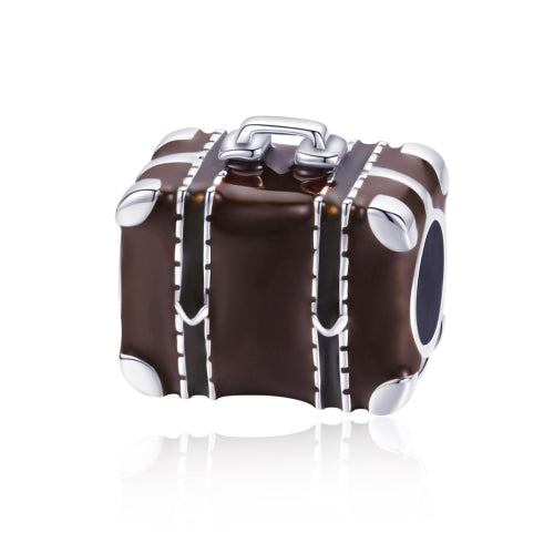 S925 Pure Bank Luggage Box Silver Beads DIY Bracelet Accessories
