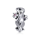S925 Sterling Silver Pendant Cherry Blossom Branch Beads DIY Bracelet Necklace Accessories