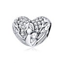 S925 Sterling Silver Pendant Motherly Love Relief Beads DIY Bracelet Necklace Accessories