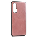 For Huawei Nova 6 Crazy Horse Textured Calfskin PU+PC+TPU Case(Rose Gold)