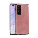 For Huawei Nova 7 Pro Crazy Horse Textured Calfskin PU+PC+TPU Case(Rose Gold)