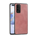 For Huawei Honor 30 Crazy Horse Textured Calfskin PU+PC+TPU Case(Rose Gold)