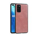 For Huawei Honor V30 Crazy Horse Textured Calfskin PU+PC+TPU Case(Rose Gold)