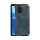 For Huawei Honor V30 Pro Crazy Horse Textured Calfskin PU+PC+TPU Case(Blue)