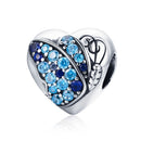 S925 Sterling Silver Butterfly Flower Beads DIY Bracelet Necklace Accessories