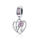 S925 Sterling Silver Pendant Beloved Beads DIY Bracelet Necklace Accessories