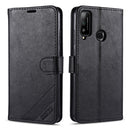 For Huawei Honor Play 4T AZNS Sheepskin Texture Horizontal Flip Leather Case with Holder & Card Slots & Wallet(Black)