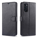 For Oppo Reno4 / Reno4 Pro AZNS Sheepskin Texture Horizontal Flip Leather Case with Holder & Card Slots & Wallet(Black)
