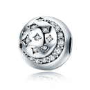 S925 Sterling Silver Exquisite Life Star Diamond Beads DIY Bracelet Necklace Accessories