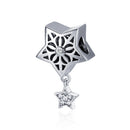 S925 Sterling Silver Pendant Snow Country Star Beads DIY Bracelet Necklace Accessories
