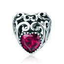 S925 Sterling Silver 12 Birthstone Beads DIY Bracelet Necklace Accessories, Style:July