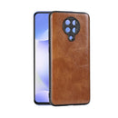 For Xiaomi Redmi K30 Pro Crazy Horse Textured Calfskin PU+PC+TPU Case(Brown)