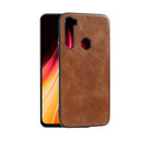 For Xiaomi Redmi Note 8 Crazy Horse Textured Calfskin PU+PC+TPU Case(Brown)