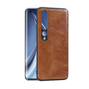 For Xiaomi 10 Pro 5G Crazy Horse Textured Calfskin PU+PC+TPU Case(Brown)