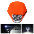 Speedpark KTM Cross-country Motorcycle LED Headlight Grimace Headlamp Assembly(Orange + White)