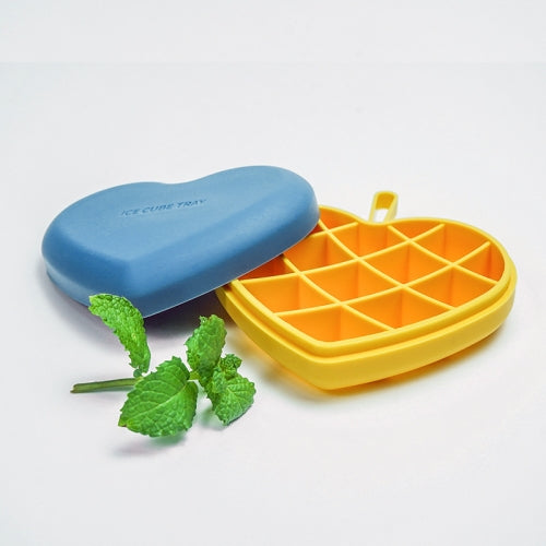 Silicone Heart Shaped Ice Tray with Lid