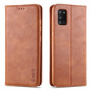 For Samsung Galaxy A31 AZNS Retro Texture Magnetic Horizontal Flip PU Leather Case with Holder & Card Slots & Photo Frame(Brown)