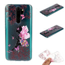 For Xiaomi Redmi Note 8 Pro Coloured Drawing Pattern Highly Transparent TPU Protective Case(Butterfly Girl)