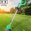 21V Portable Rechargeable Electric Lawn Mower Weeder, Plug Type:US Plug(Green)
