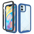 For iPhone 12 mini Starry Sky Solid Color Series Shockproof PC + TPU Protective Case(Royal Blue)