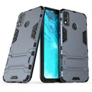For Huawei Honor 9X Lite PC + TPU Shockproof Protective Case with Invisible Holder(Navy Blue)