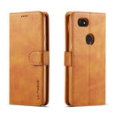 For Google Pixel 3a XL LC.IMEEKE Calf Texture Horizontal Flip Leather Case, with Holder & Card Slots & Wallet(Yellow)