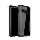 For Samsung Galaxy S10 iPAKY Shockproof PC Transparent Case(Black)