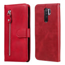 For Xiaomi Redmi 9 Fashion Calf Texture Zipper Horizontal Flip Leather Case with Holder & Card Slots & Wallet Function(Red)