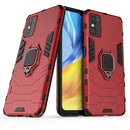 For Huawei Honor X10 Max Shockproof PC + TPU Protective Case with Magnetic Ring Holder(Red)