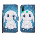 For Huawei P40 lite E / Y7p 3D Painted Pattern Horizontal Flip Leather Case with Holder & Wallet & Card slot & Lanyard(Rabbit)
