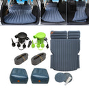 03-A3-6 Flocking Car / Household + 2 Step Stool 6-port 6/4 Ratio Multifunctional Travel Inflatable Mattress Air Bed Camping Back Seat Couch