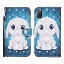 For OPPO A72 3D Painted Pattern Horizontal Flip Leather Case with Holder & Wallet & Card slot & Lanyard(Rabbit)