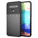 For LG K61 Thunderbolt Shockproof TPU Protective Soft Case(Black)