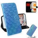 For LG K61 Solid Color Colorful Magnetic Buckle Horizontal Flip PU Leather Case with Holder & Card Slots & Wallet & Lanyard(Sky Blue)