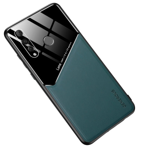 For Huawei nova 4 All-inclusive Leather + Organic Glass Protective Case with Metal Iron Sheet(Green)